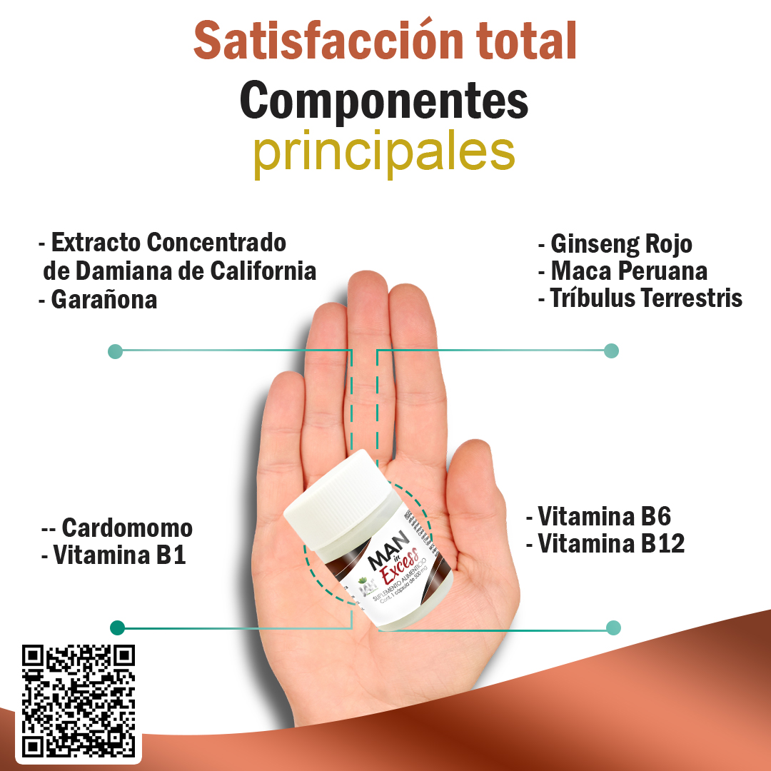 MAN IN EXCESS 1 TABLETA componentes principales